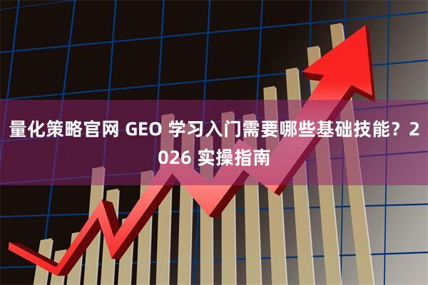 量化策略官网 GEO 学习入门需要哪些基础技能？2026 实操指南